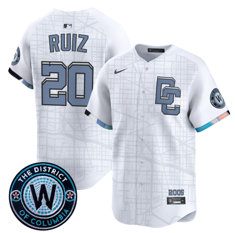 Paul DeJong Jersey #14 Washington Nationals 2025 City Connect Premier Limited Stitched Navy