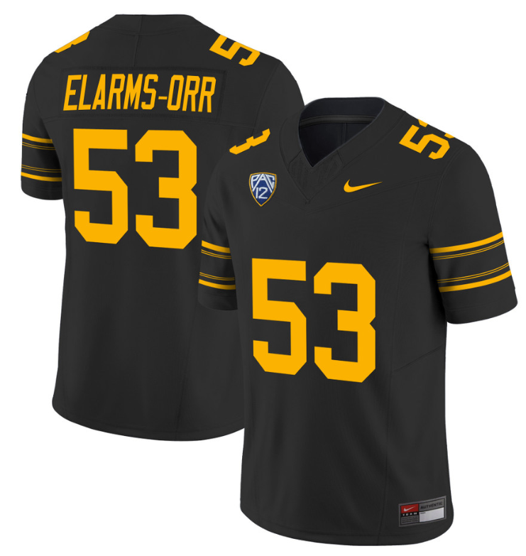 Kaleb Elarms-Orr Jersey #53 California Golden Bears Limited Stitched Black