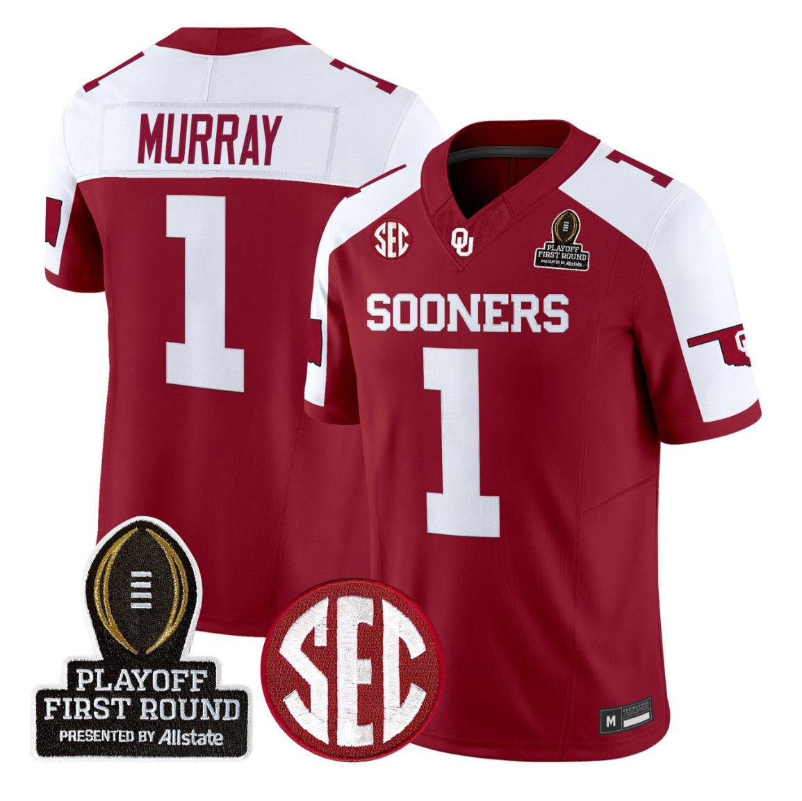 Kyler Murray Jersey #1 Oklahoma Sooners 2025 Playoff First Round Stitched