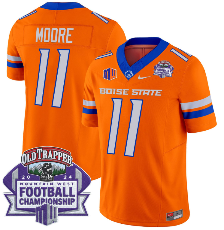Kellen Moore Jersey #11 Boise State Broncos 2024 Championship Vapor Orange
