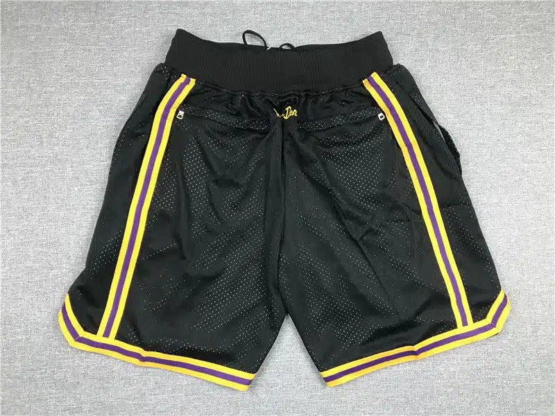 Kobe Bryant 8 24 Los Angeles Lakers MAMBA Black Shorts - Basketball Shorts Store
