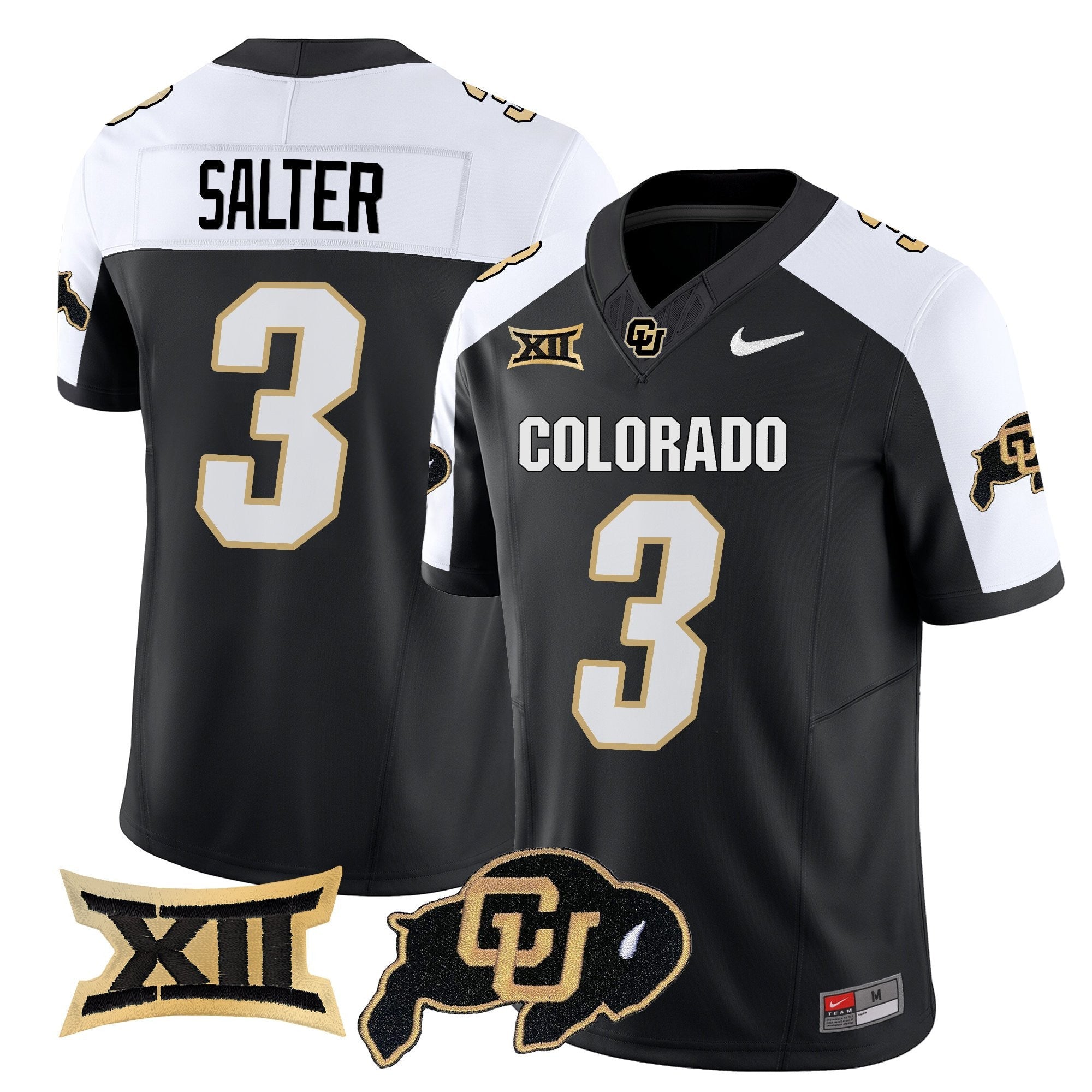 Kaidon Salter Jersey #3 Colorado Buffaloes 2025 Vapor Limited Stitched Alternate