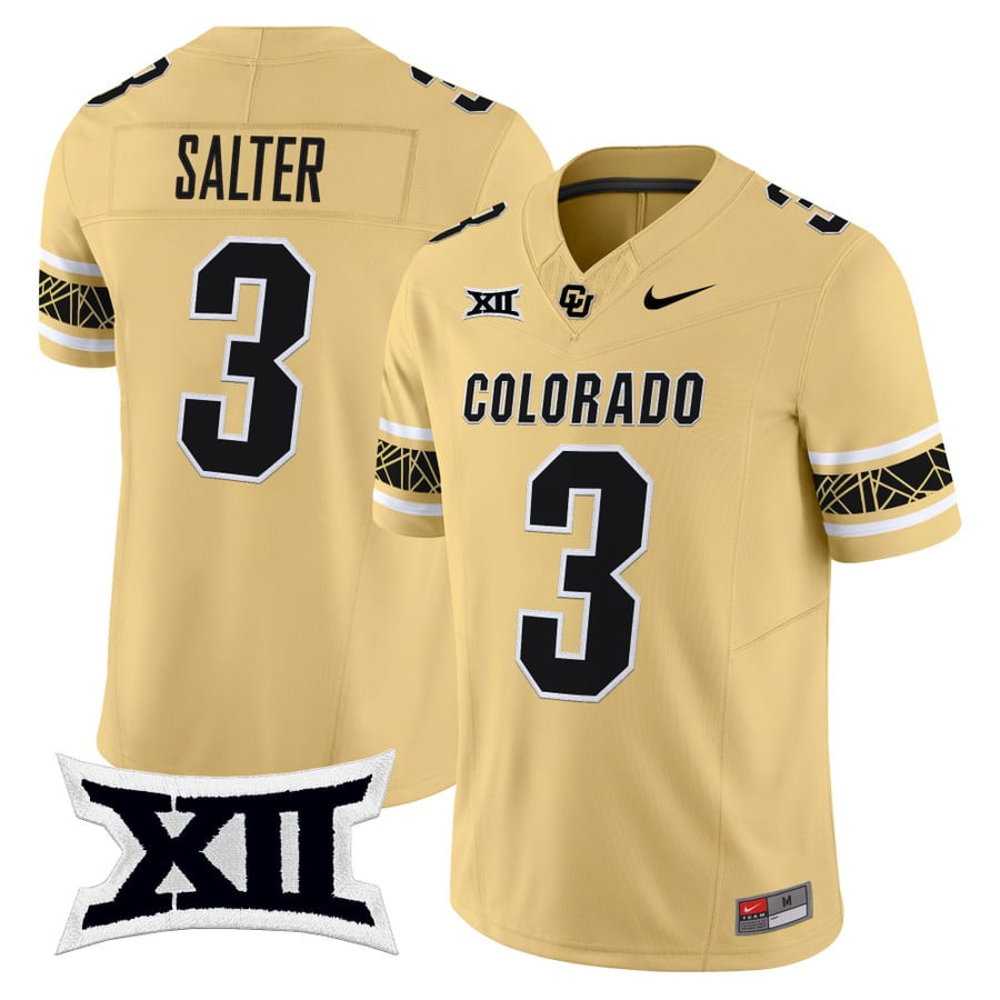 Kaidon Salter Jersey #3 Colorado Buffaloes 2025 Vapor Limited V2 Stitched
