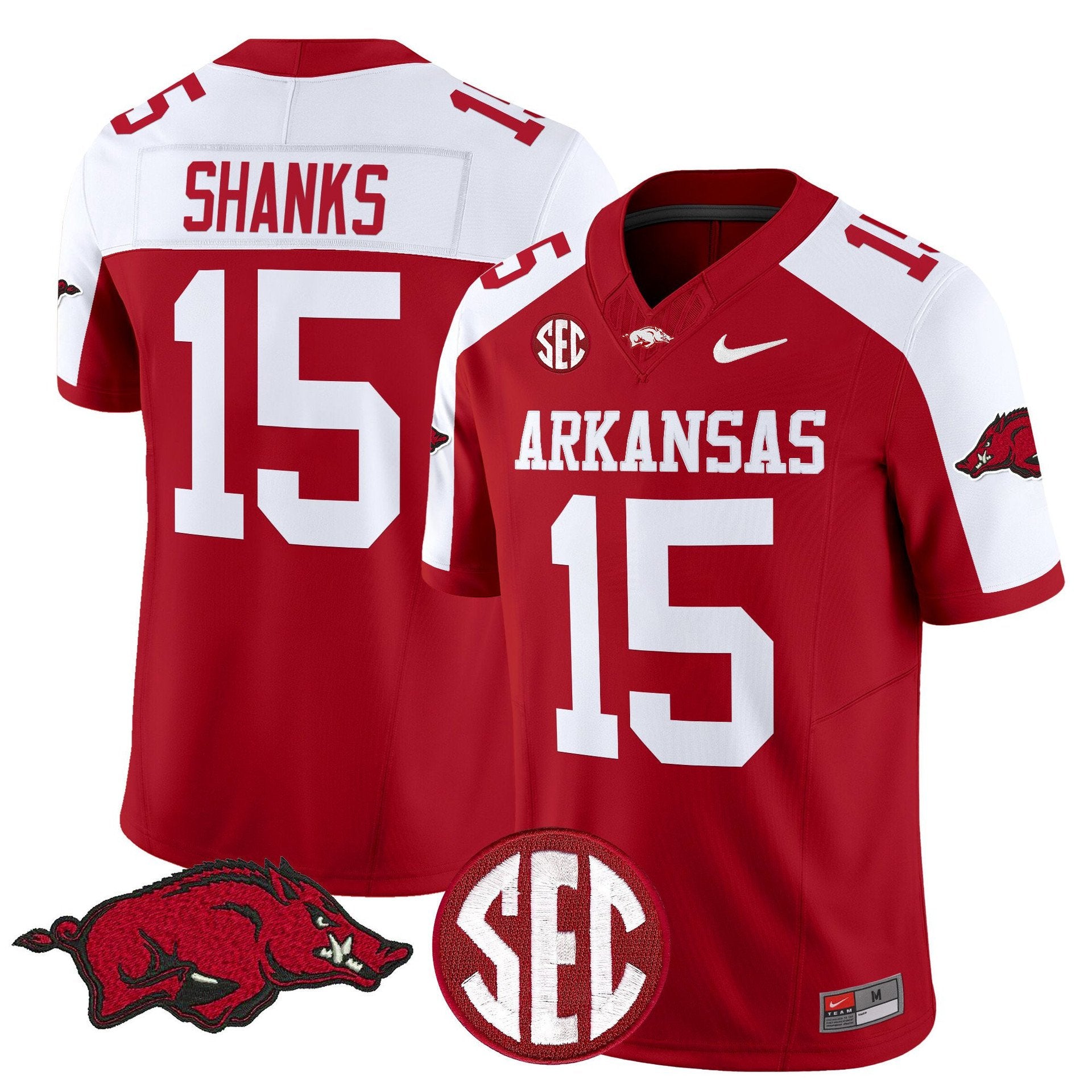 Kam Shanks Jersey #15 Arkansas Razorbacks Limited Stitched Cardinal Alter