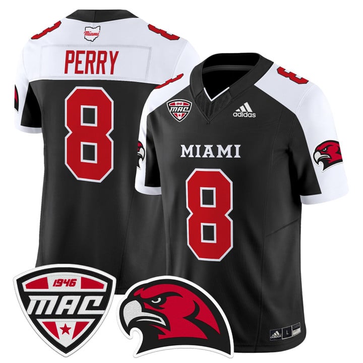 Kam Perry Jersey #8 Miami OH RedHawks 2025 Vapor Limited Stitched
