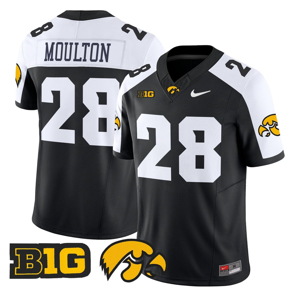 Kamari Moulton Jersey #28 Iowa Hawkeyes 2025 Limited Stitched Black Alternate