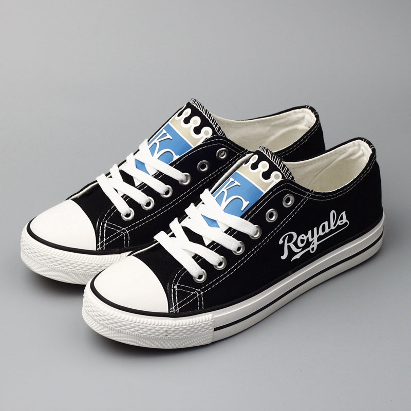 Kansas City Royals Limited Print Low Top Canvas Shoes Sport Sneakers For Men Women Fans