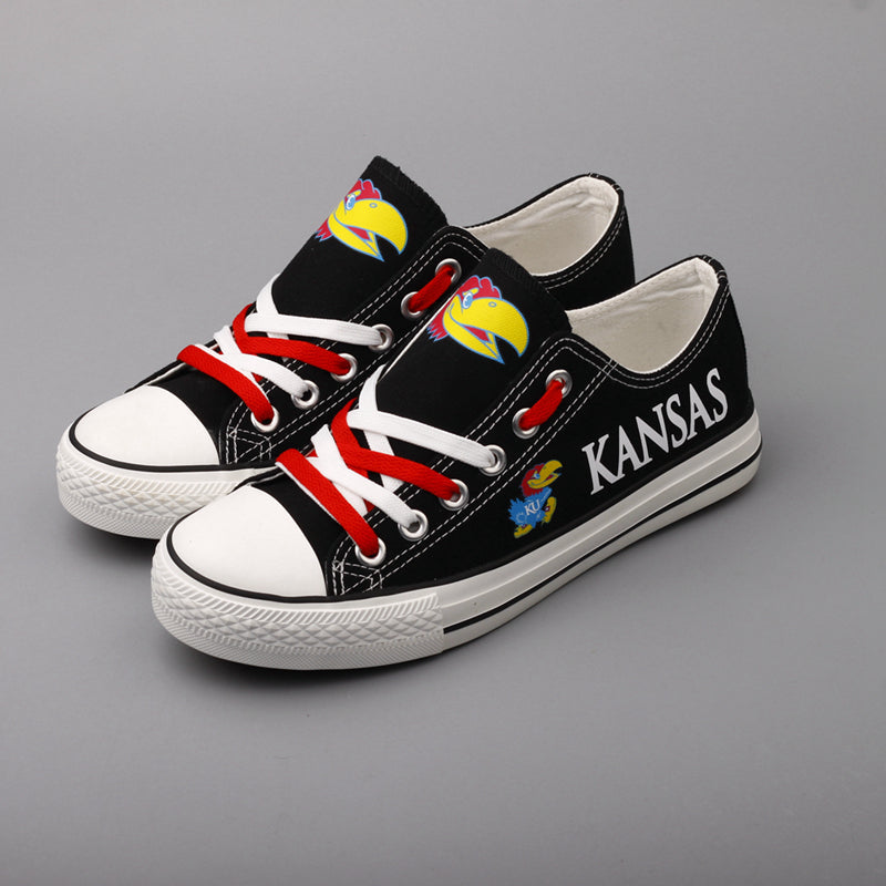 Kansas Jayhawks-secondary Sport Sneakers Shoes For Men Women Fans