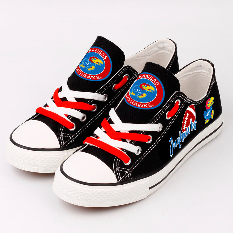 Kansas Jayhawks Sport Sneakers Shoes For Men Women Fans