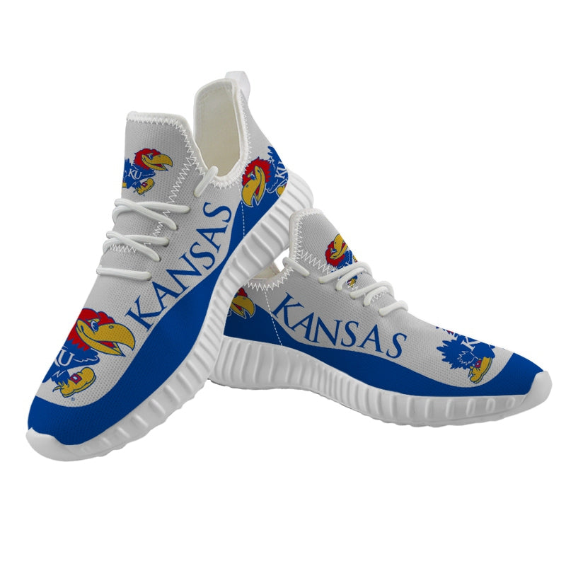 Kansas Jayhawks NCAA Sneaker Shoes Hot Team For Men Women Fans