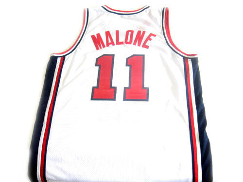 Karl Malone Jersey #11 Team USA BasketBall White