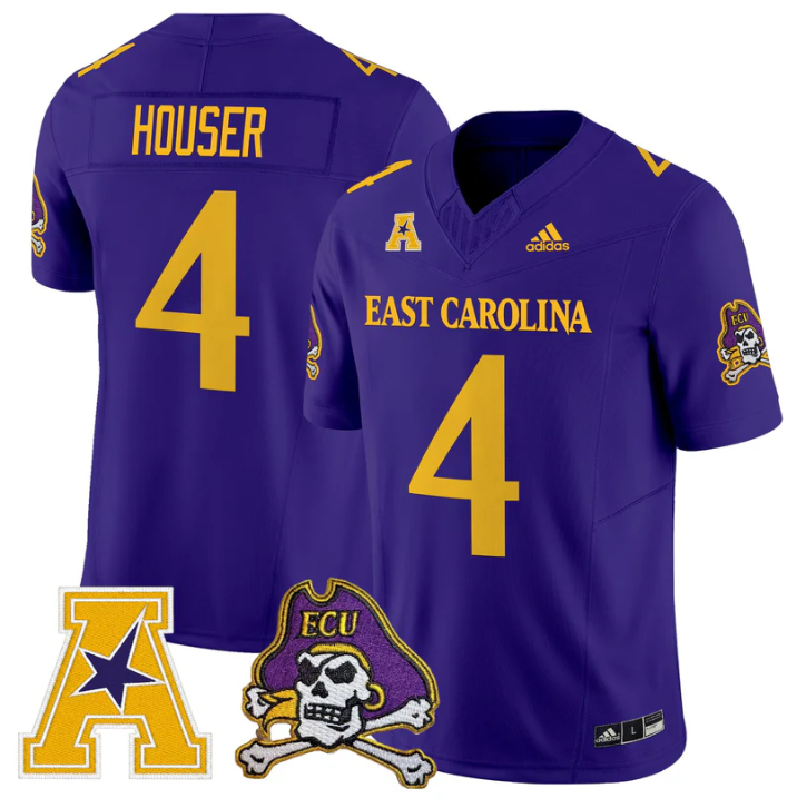 Katin Houser Jersey #4 East Carolina Pirates 2025 Limited Stitched