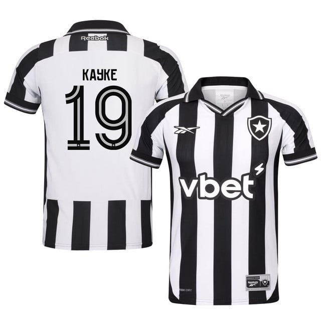 Kayke #19 Botafogo 2025-26 Home Jersey – Black White