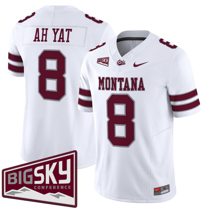 Keali'i Ah Yat Jersey #8 Montana Grizzlies 2025 Vapor Limited Stitched Black Alter