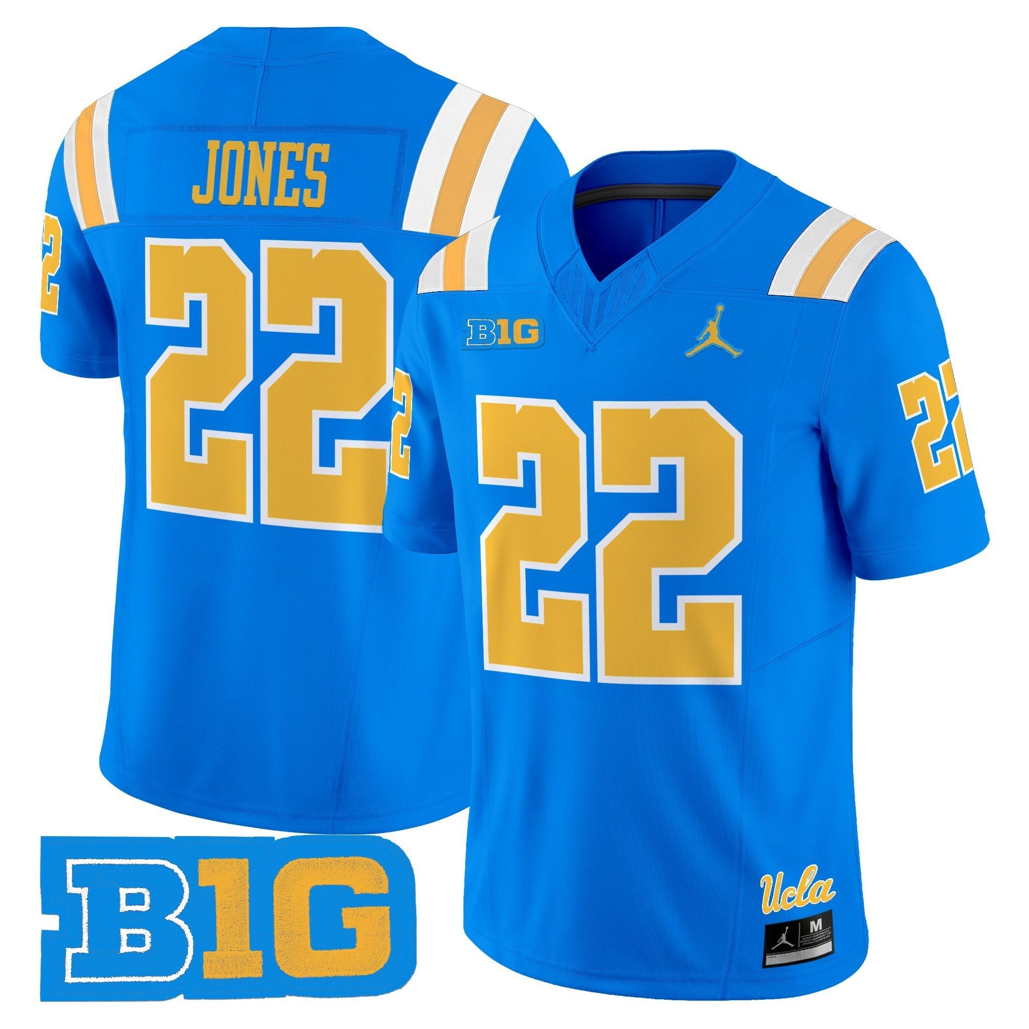 Keegan Jones Jersey #22 UCLA Bruins Jersey 2025 Vapor Stitched Blue