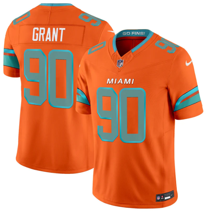 Kenneth Grant Jersey #90 Rivalries 2025 Vapor Limited Stitched