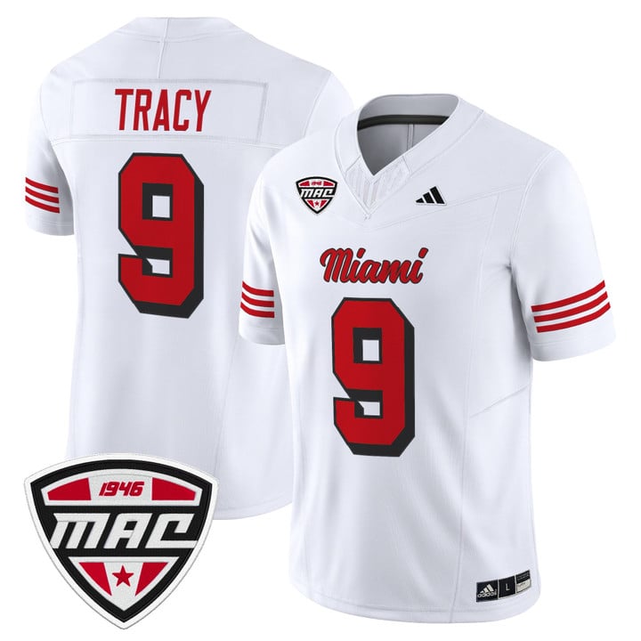 Kenny Tracy Jersey #9 Miami OH RedHawks 2025 Vapor Limited Stitched