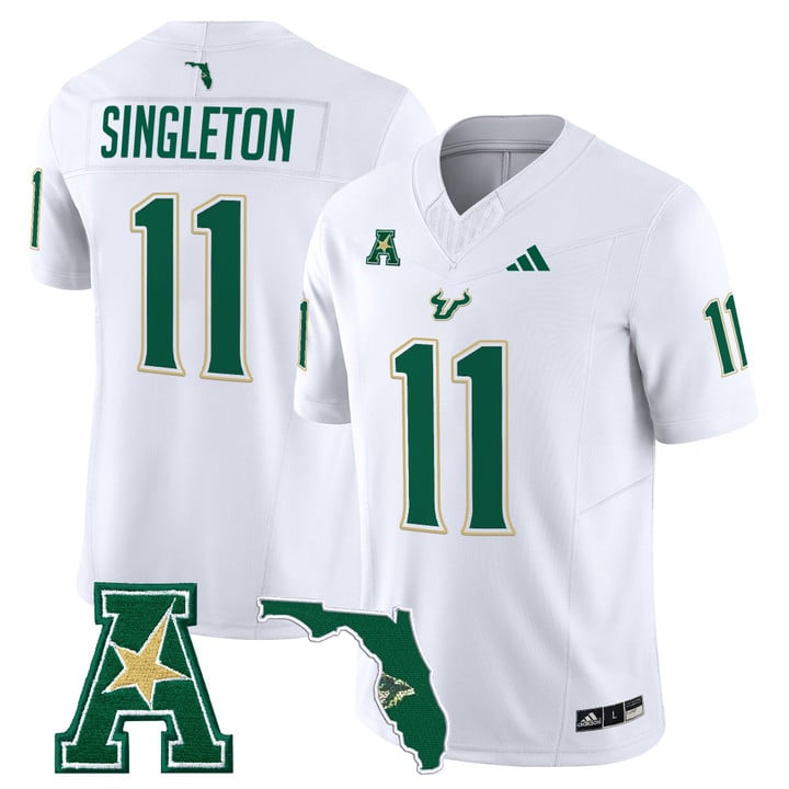 Keshaun Singleton Jersey #11 South Florida Bulls 2025 Limited Stitched White