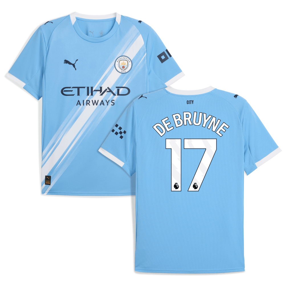Kevin De Bruyne 17 Manchester City 2025-26 Home Men Jersey – Sky Blue