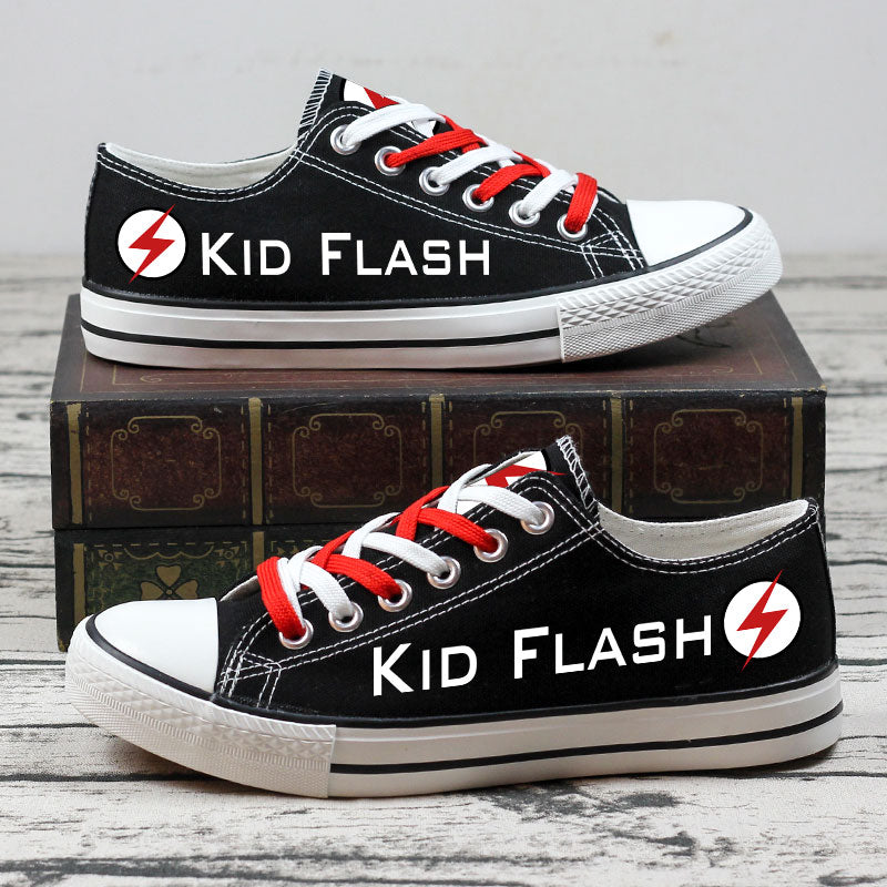 Kid Flash Low Top Canvas Sport Sneakers Shoes For Men Women Fans