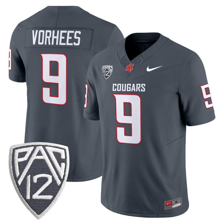 Kirby Vorhees Jersey #9 Washington State Cougars 2025 V2 Vapor Limited Stitched