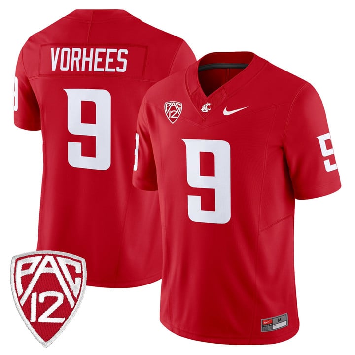 Kirby Vorhees Jersey #9 Washington State Cougars 2025 Vapor Limited Stitched