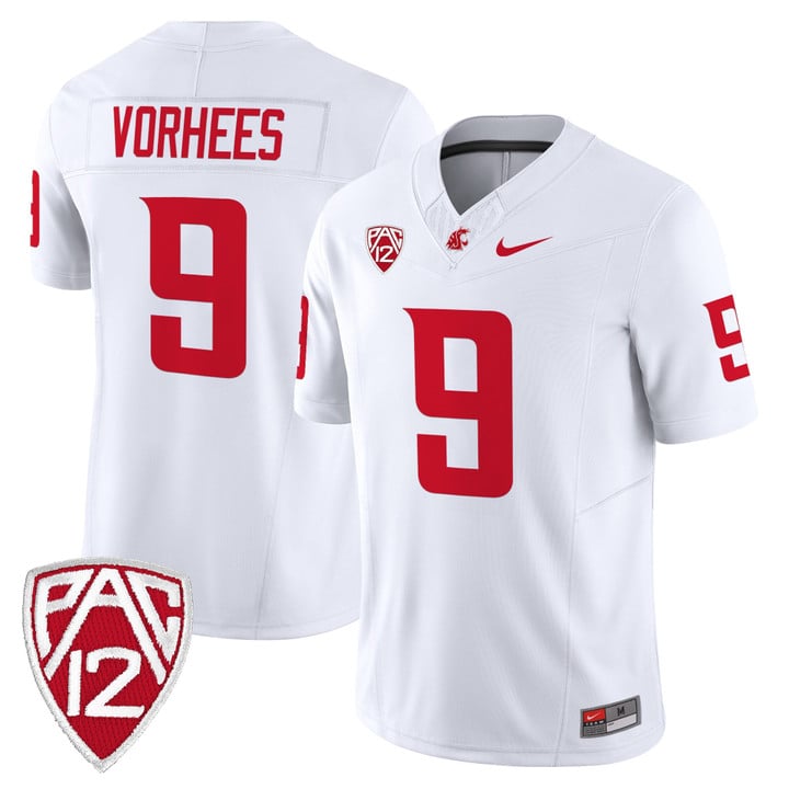 Kirby Vorhees Jersey #9 Washington State Cougars 2025 Vapor Limited Stitched