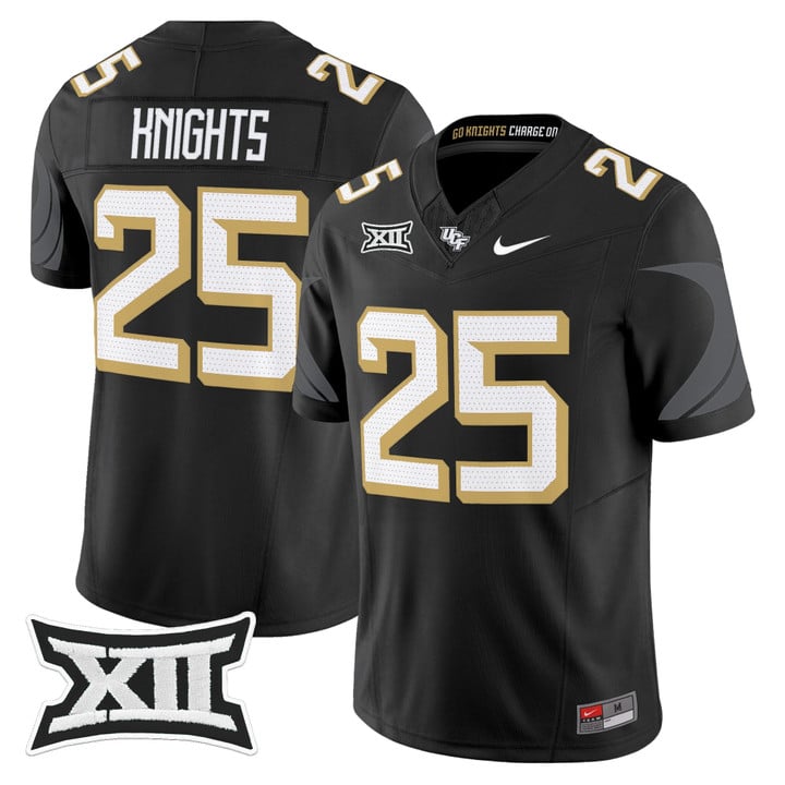 Knights Jersey #25 UCF Knights 2025 Vapor Limited Stitched Black