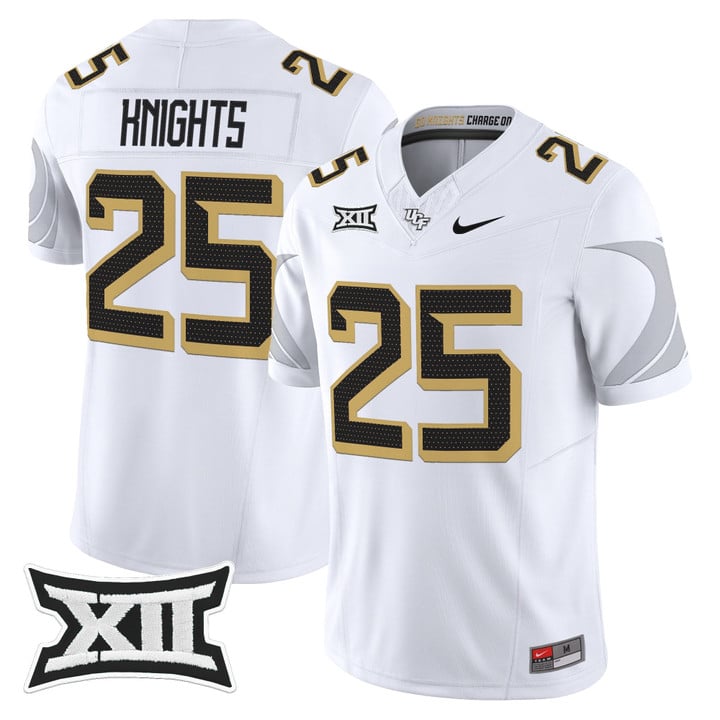 Knights Jersey #25 UCF Knights 2025 Vapor Limited Stitched White