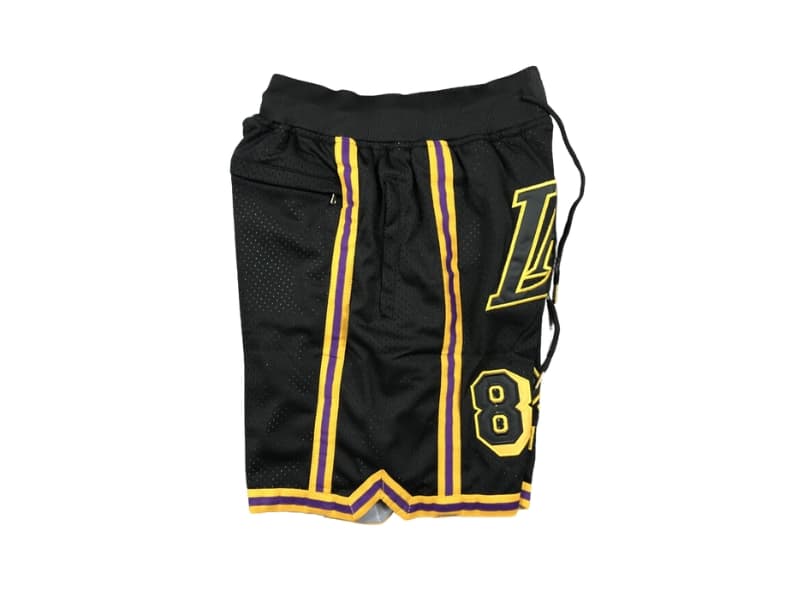Kobe Bryant 8 24 Los Angeles Lakers Black Shorts