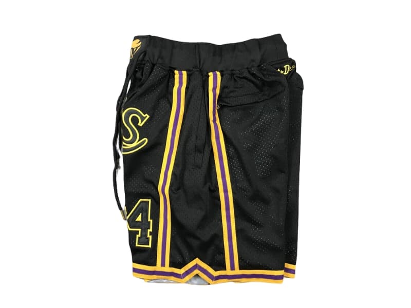 Kobe Bryant 8 24 Los Angeles Lakers Black Shorts