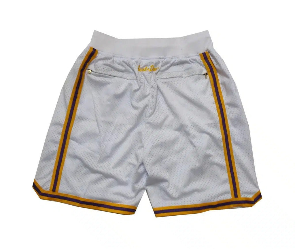 Kobe Bryant 8-24 White Los Angeles Lakers Shorts - Basketball Shorts Store