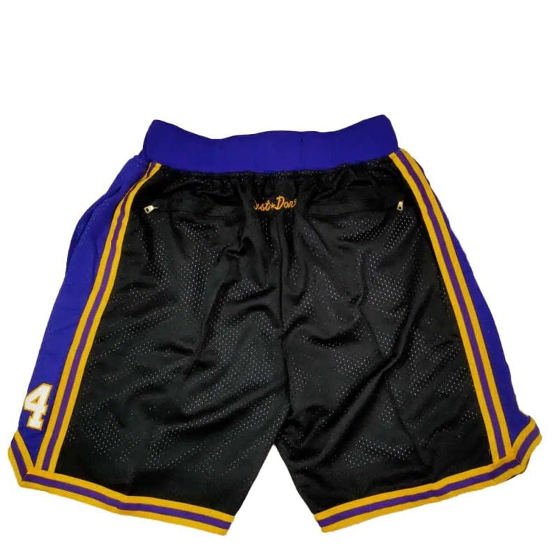 Kobe Bryant Mamba Los Angeles Lakers Black Shorts - Basketball Shorts Store