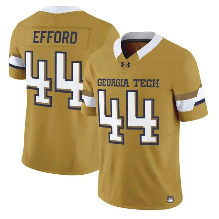 Kyle Efford Jersey #44 Georgia Tech Yellow Jackets 2026 Limited Stitched