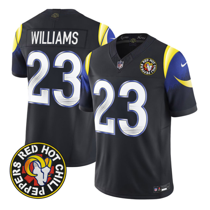 Kyren Williams Jersey #23 Red Hot Chili Peppers Patch Vapor Limited Stitched