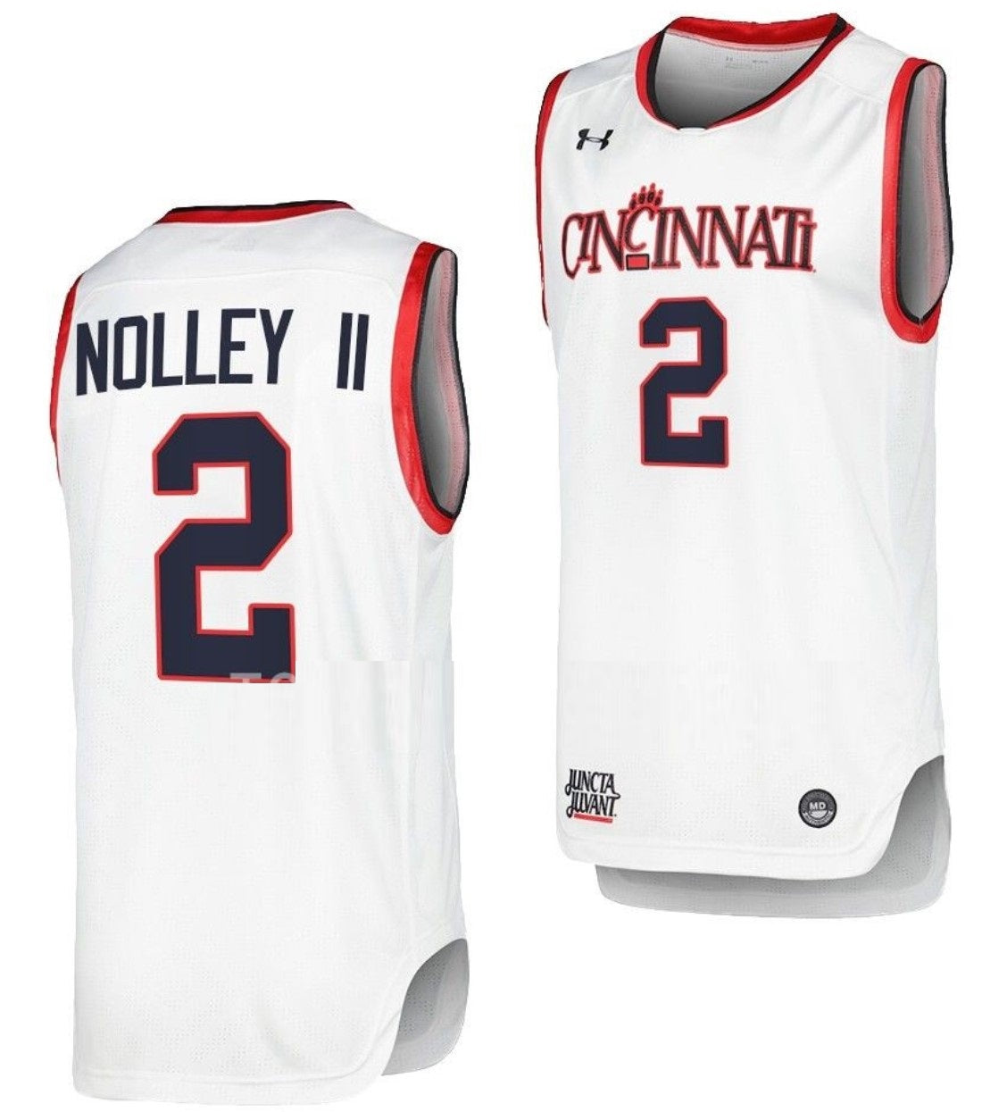 Landers Nolley II Jersey Cincinnati Bearcats College Basketball Replica White #2