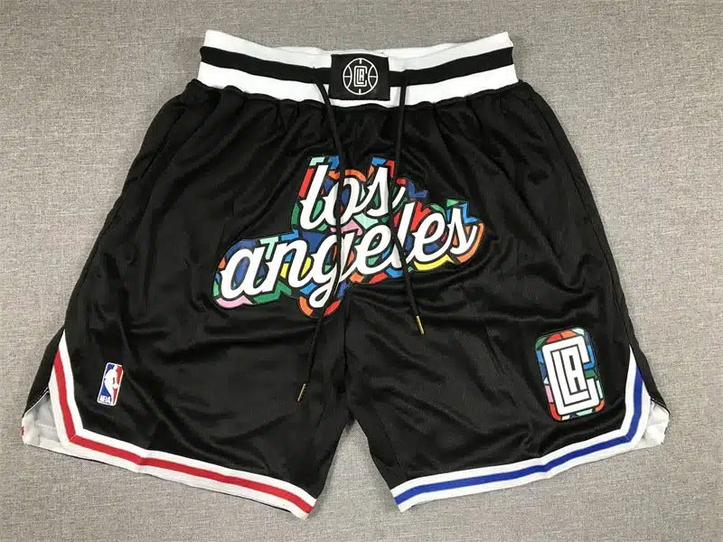 LA Clippers 2022-23 Black City Edition Shorts - Basketball Shorts Store