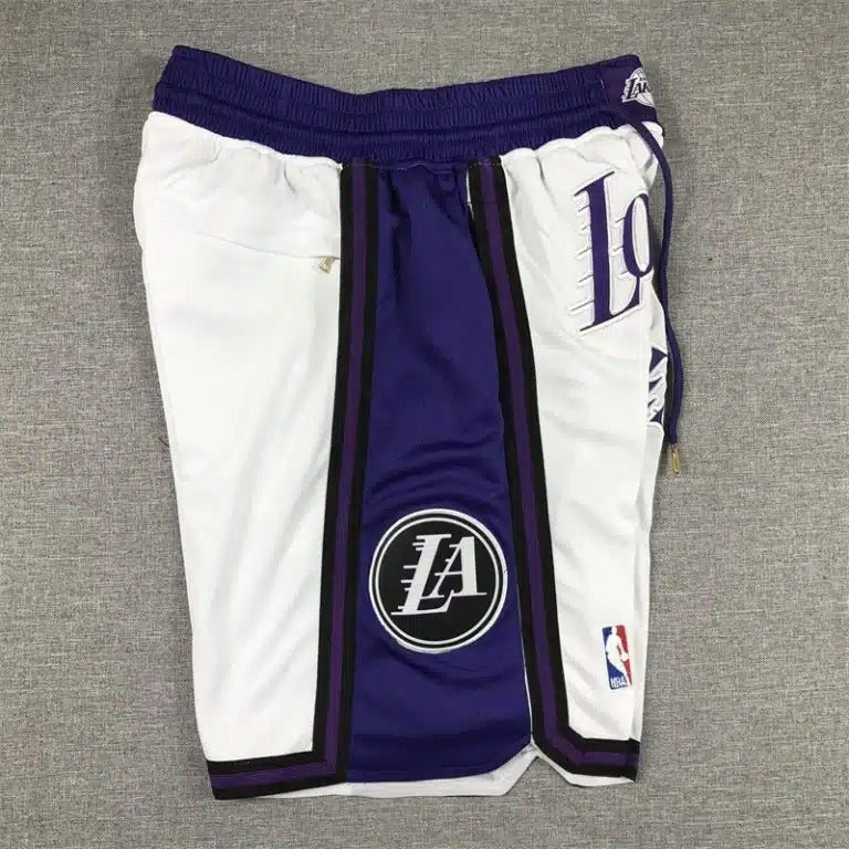 Los Angeles Lakers 2022-23 City Edition White Shorts - Basketball Shorts Store