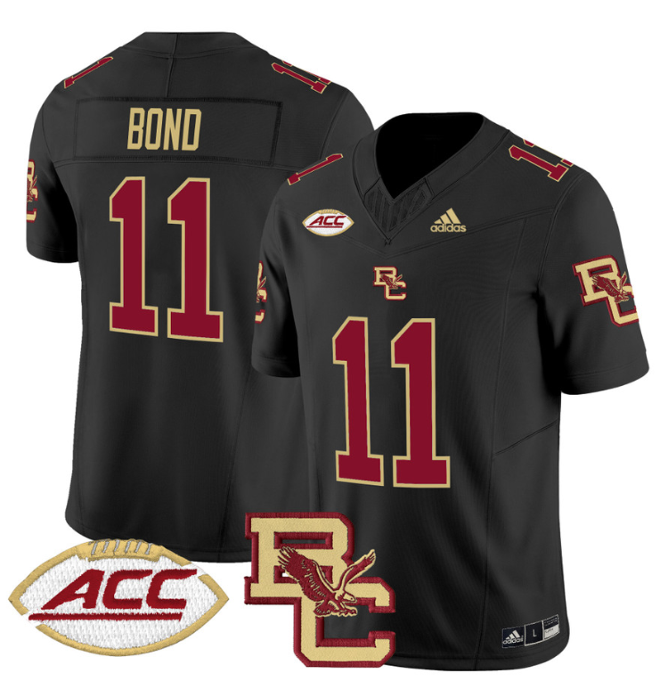 Lewis Bond Jersey #11 Boston College Eagles 2024 Stitched Black