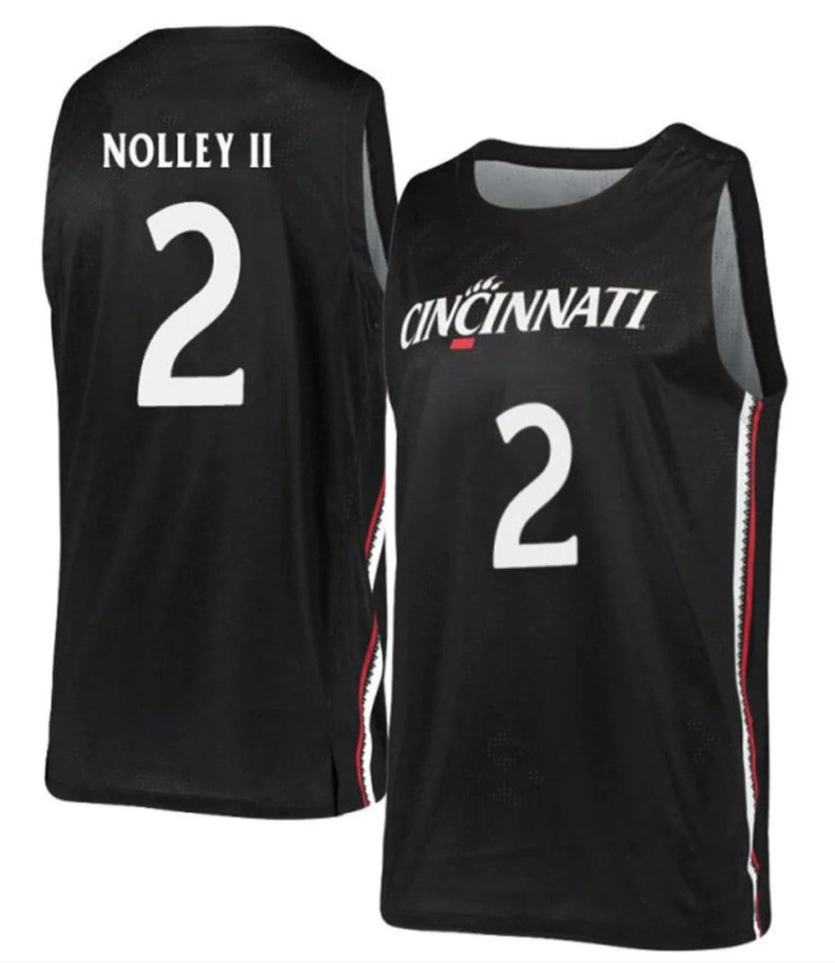 Landers Nolley II Jersey Cincinnati Bearcats College Basketball Black #2