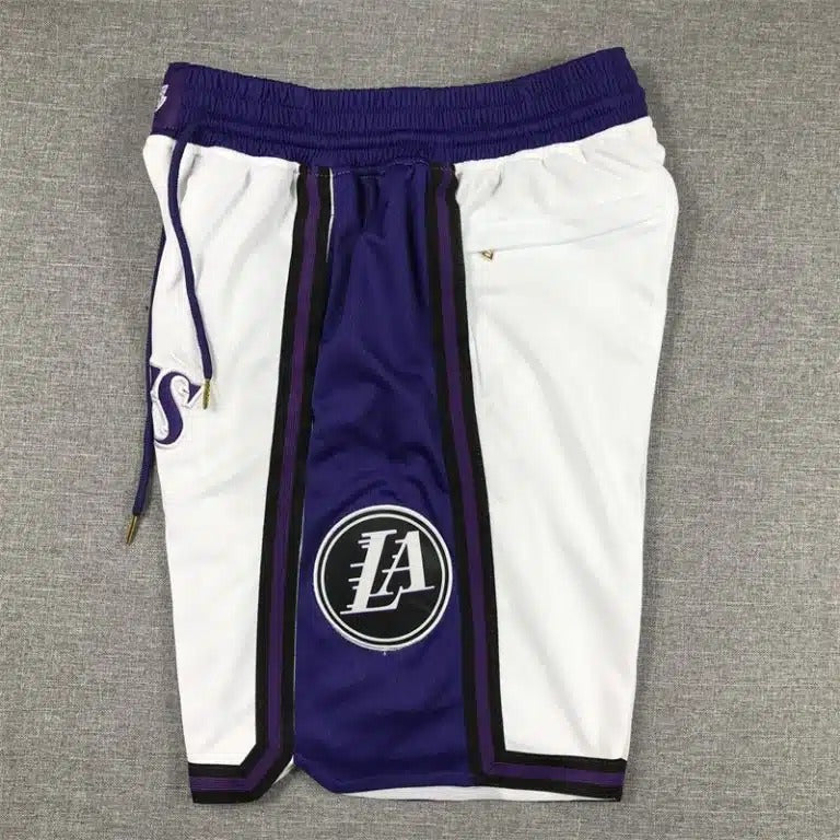 Los Angeles Lakers 2022-23 City Edition White Shorts - Basketball Shorts Store