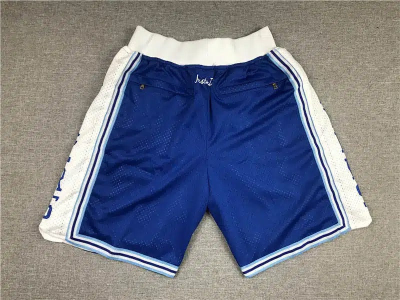 Los Angeles Lakers M&N 1996-1997 LOS ANGELES Royal Blue Shorts - Basketball Shorts Store