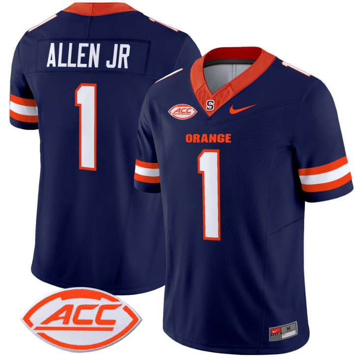 LeQuint Allen Jersey #1 Syracuse Orange Vapor Limited College Football Navy