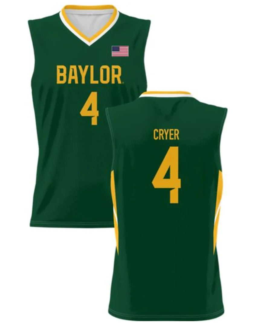 LJ Cryer Jersey Baylor Bears College Basketball #4