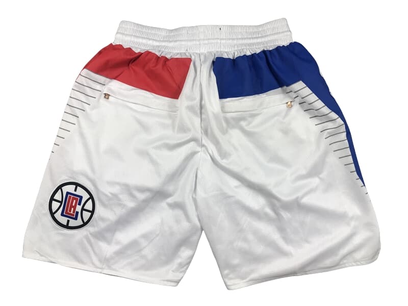 La Clippers Association Swingman White Shorts