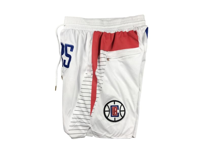 La Clippers Association Swingman White Shorts