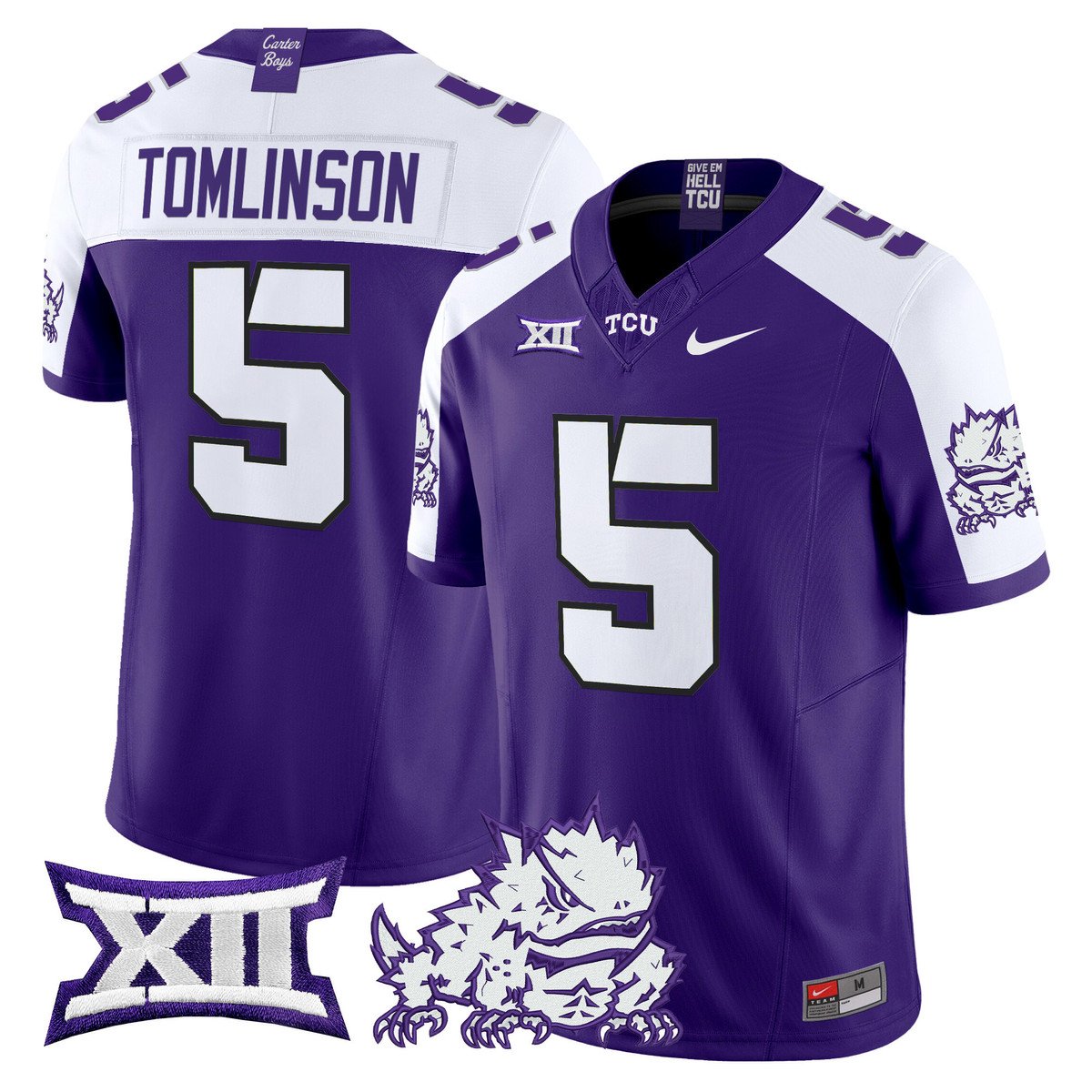 LaDainian Tomlinson Jersey #5 TCU Horned Frogs 2025 Limited Stitched Purple Alter