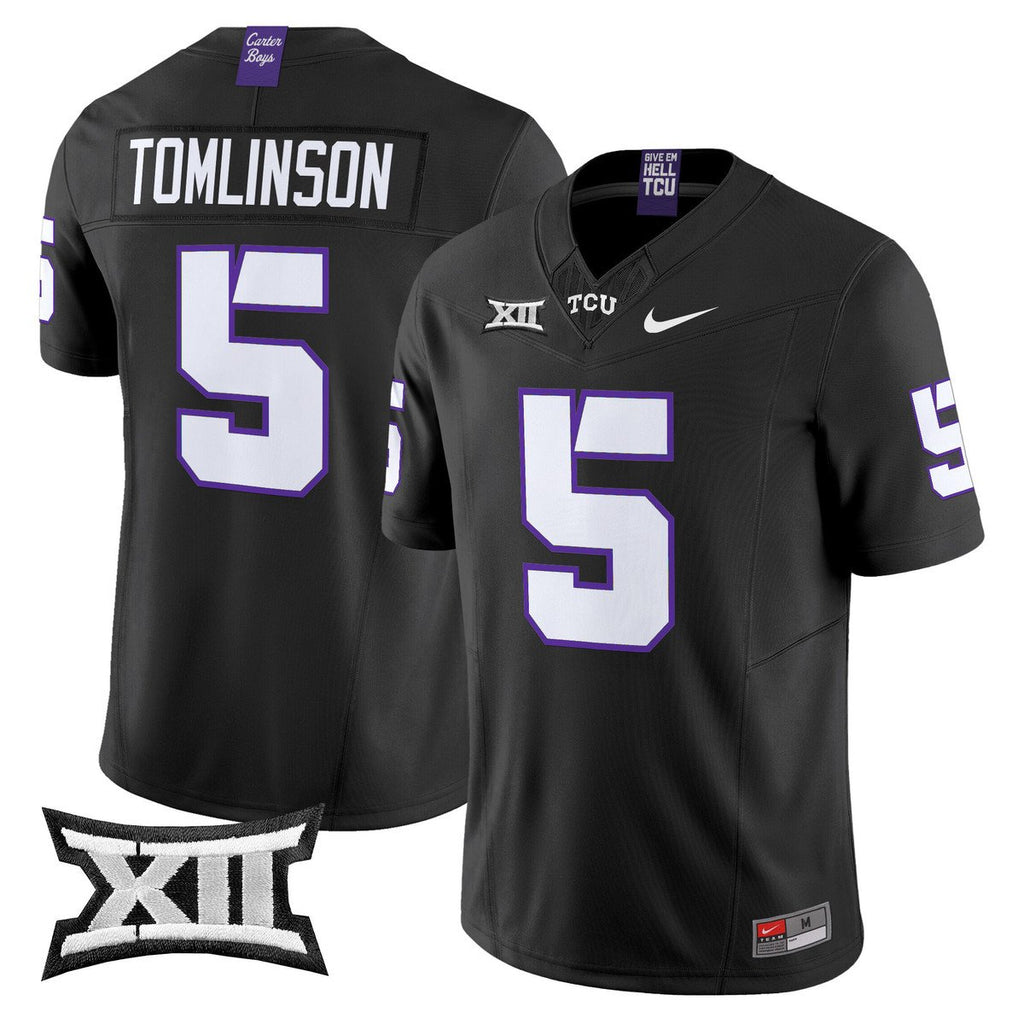 LaDainian Tomlinson Jersey #5 TCU Horned Frogs 2025 Limited Stitched Black