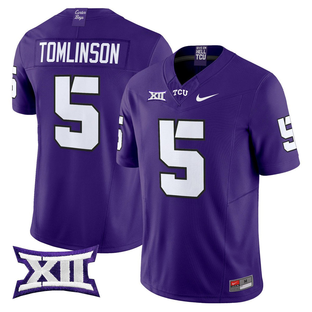 LaDainian Tomlinson Jersey #5 TCU Horned Frogs 2025 Limited Stitched Purple