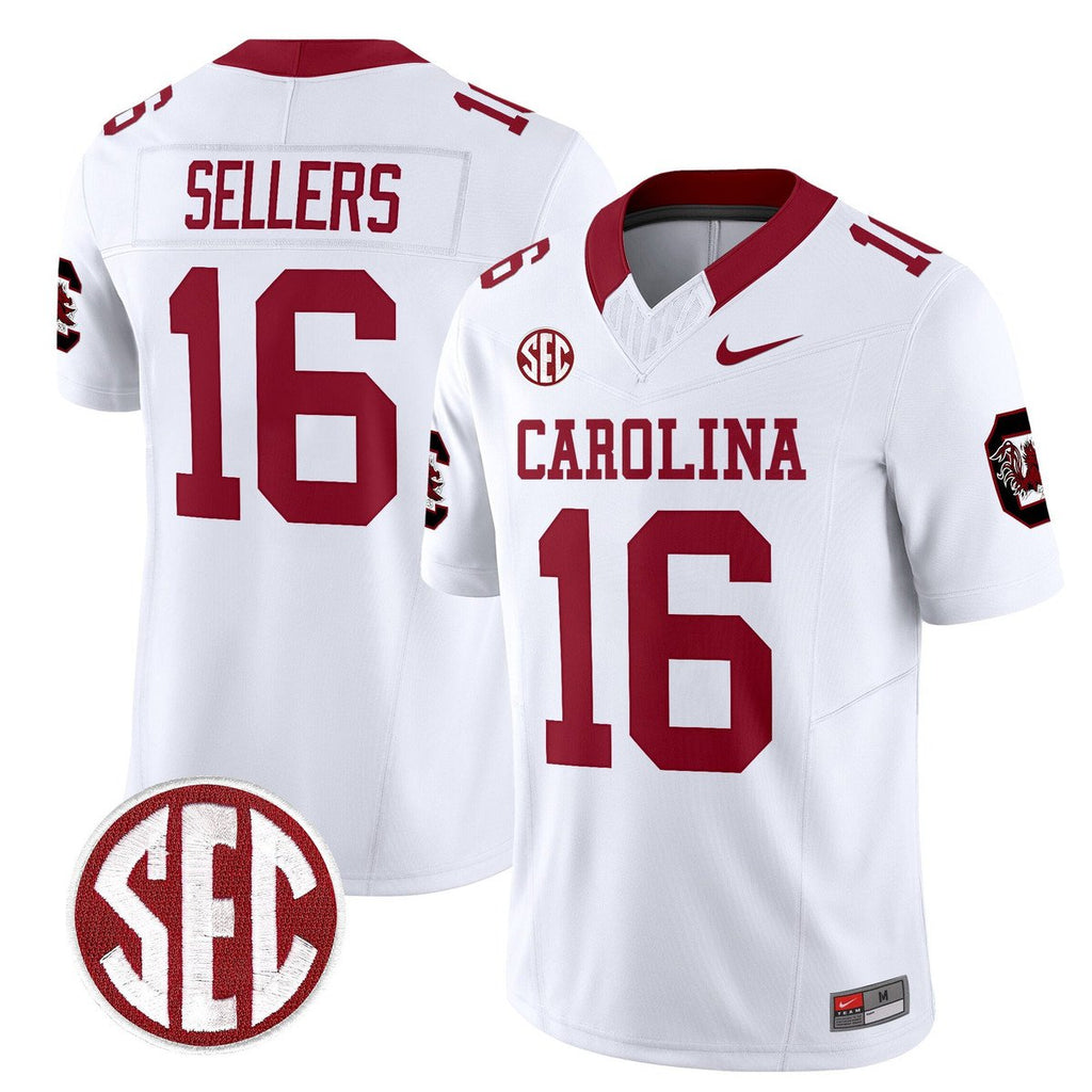 LaNorris Sellers Jersey #16 Carolina 1980 Throwback Rebrand 2026 White